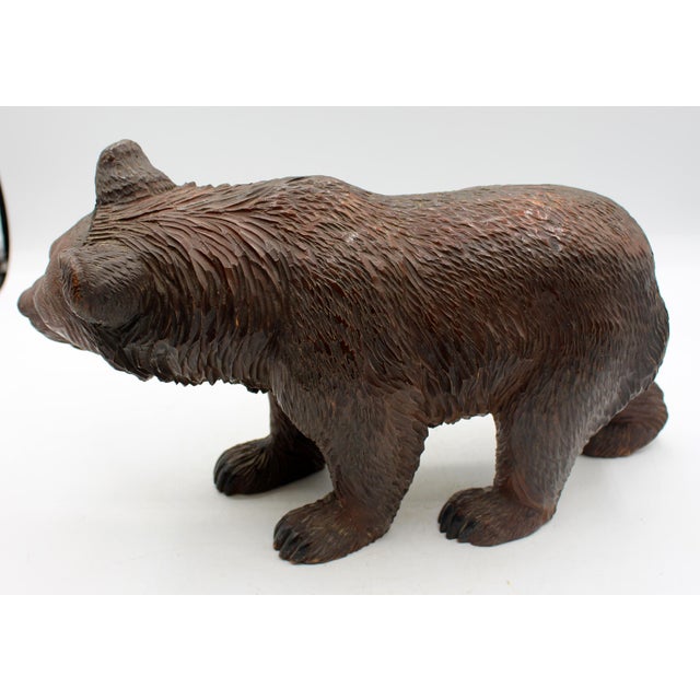 Traditional Late 19th Century Large Swiss Strolling Black Forest Bear For Sale - Image 3 of 4