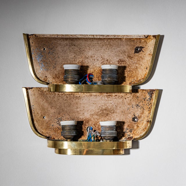 Art Deco Glass Wall Lights attributed to Archimede Seguso, Italy, 1940s, Set of 2 For Sale - Image 10 of 11