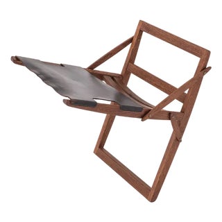 Vintage Folding Stool by Peter Hvidt & Orla Mølgaard-Nielsen for Ludvig Pontoppidan, 1950s For Sale