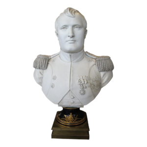 Napoleon Bonaparte Sevres 1805 Chaudelair Bisque Porcelain Bust Sculpture