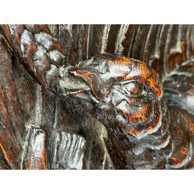 Wood Mid-19th Century English Carved Oak Grouse Sporting Gothic Revival Wall Panel For Sale - Image 7 of 10