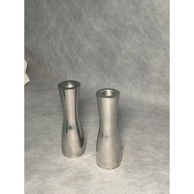 Minimalist Candleholders attributed to Erika Pekkari for Ikea, 1990s, Set of 2 For Sale - Image 5 of 7