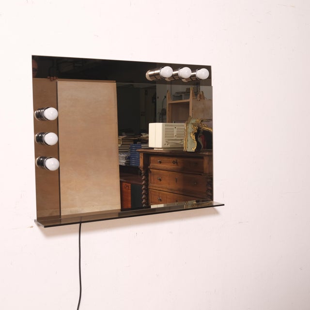 Vintage Bathroom Mirror with Lights, 1960s For Sale - Image 9 of 18