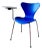 Series 7 Chair by Arne Jacobsen for Fritz Hansen With Writing Tablet For Sale