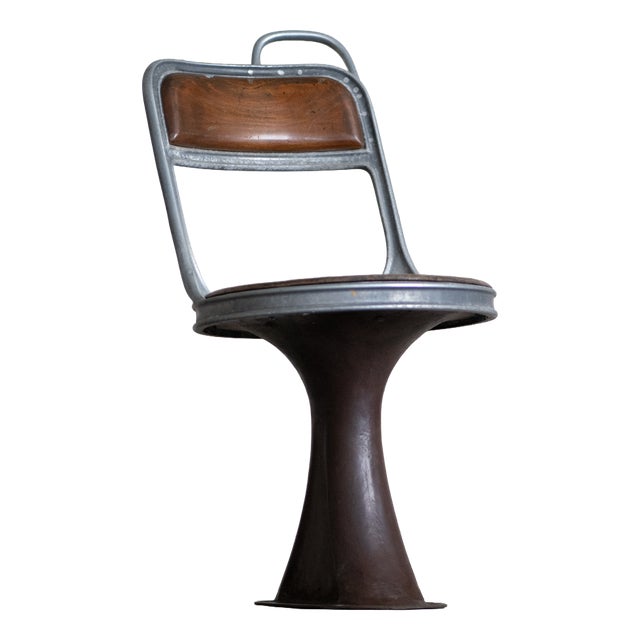 Vintage Industrial Tram Chair, 1940s For Sale