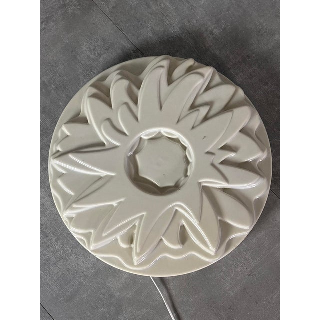 Cream Dalia Wall Lamp by Gino Marotta for Design Center, 1960s For Sale - Image 8 of 8