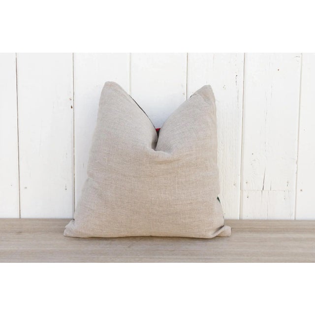 Textile Esin Vintage Suzani Square Pillow For Sale - Image 7 of 9