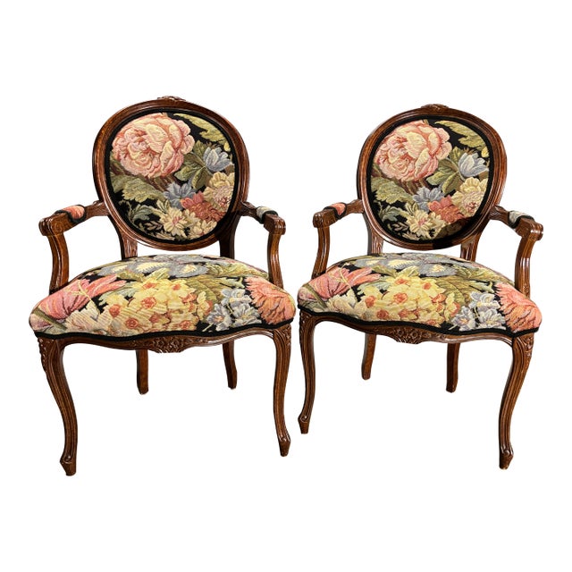 1980s Pair of Raymond Waites Louis XVI Style Chairs by Lane For Sale