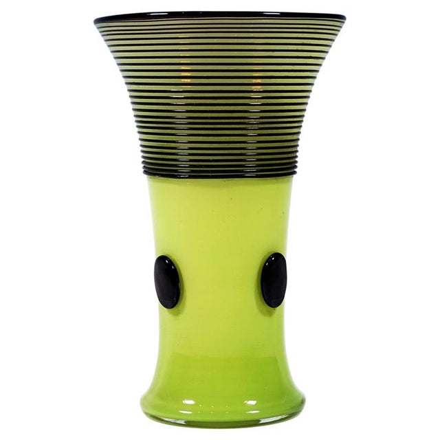 Early 20th Century Art Deco Tango Vase Execution 166 in Green and Black by Loetz, Austria-Hungary, 1916 For Sale - Image 5 of 5