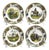 Early 19th Century French Creil Cabinet/Wall Plates- Set of 4 For Sale