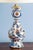 Polychrome Garlic Neck Vase Lamp from Dutch Delftware, 18th Century For Sale - Image 5 of 14