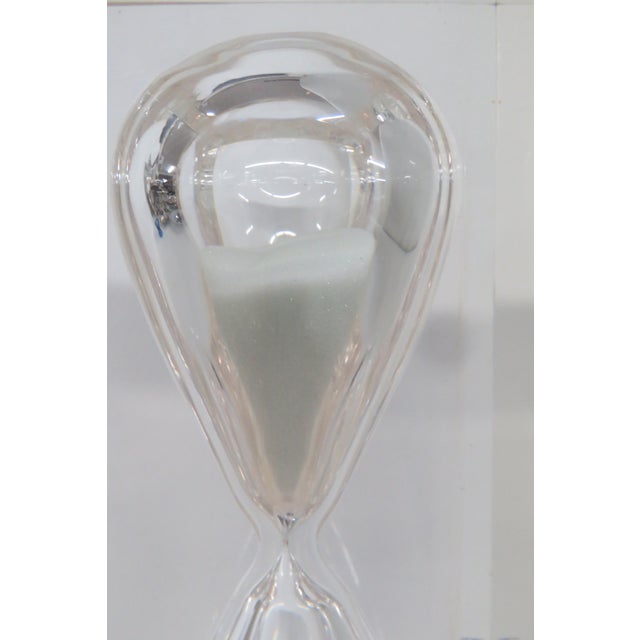 Ralph Lauren Acrylic Lucite Clark Hourglass Retro Mid Century Modern Style 4701b For Sale - Image 11 of 11