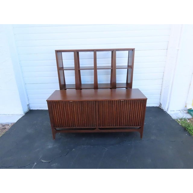 Broyhill Brasilia Two Part Room Divider Wall Unit Shelf 6397 For Sale In Miami - Image 6 of 17