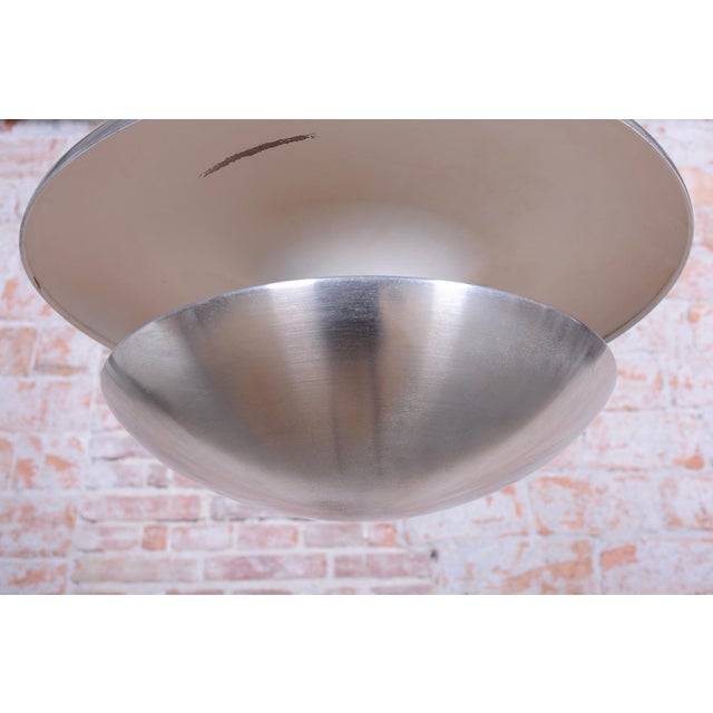 Bauhaus Chandelier in Aluminium attributed to Gispen Rotterdam, Czech, 1930s For Sale - Image 10 of 17