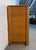 Vintage Modern Solid Oak & Woven Rattan Bar Cabinet For Sale In New York - Image 6 of 15