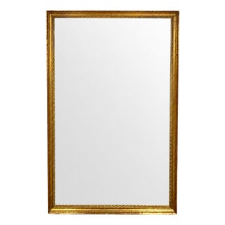 Large Spanish Giltwood Wall Mirror, 1950 For Sale