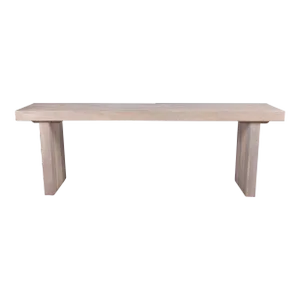 8 Feet Long Modern White Teak Console Table 58