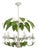 Painted tole palm tree chandelier For Sale