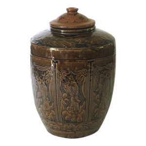 Early 20th Century Jian Ding Drip Glazed Storage Jar