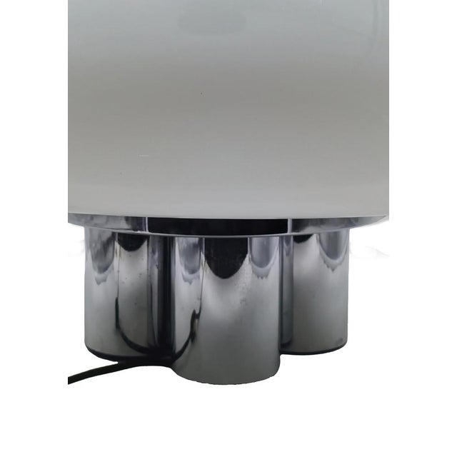 Mid-Century Modern Magnolia Table Lamp by Giuliana Gramigna and Sergio Mazza for Quattrifolio, 1970s For Sale - Image 3 of 10