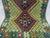 Textile 4'5" X 5'10" Green Afghan Chobi Kazak Geometric Wool Flatweave Kilim Rug For Sale - Image 7 of 16