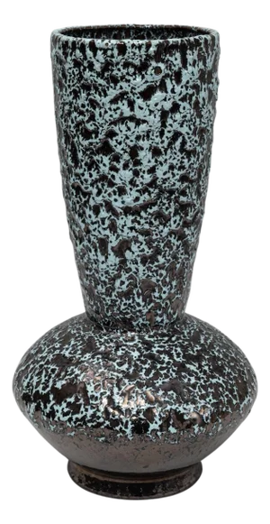 20th Century French Fat Lava Ceramic Vase