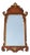 Antique Walnut Georgian Style Hand Carved and Parcel Gilded Wall Mirror For Sale