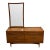 MCM Broyhill Sculptra Walnut Dresser With Mirror For Sale