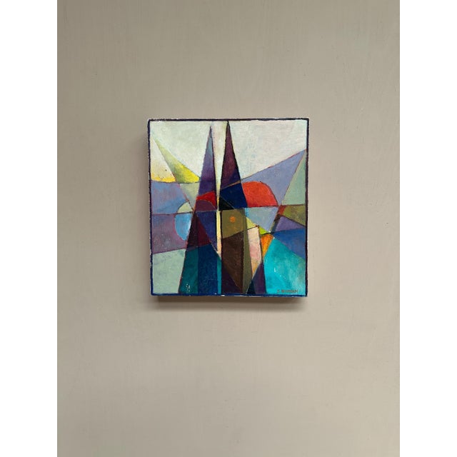 Stellan Widholm, Geometric Composition, 1970s, Oil on Panel, Framed For Sale - Image 13 of 18