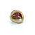 1960s Gazdar, 1960's 18k Yellow Gold and Ruby Bombe Ring, Size 5.25 For Sale - Image 5 of 6