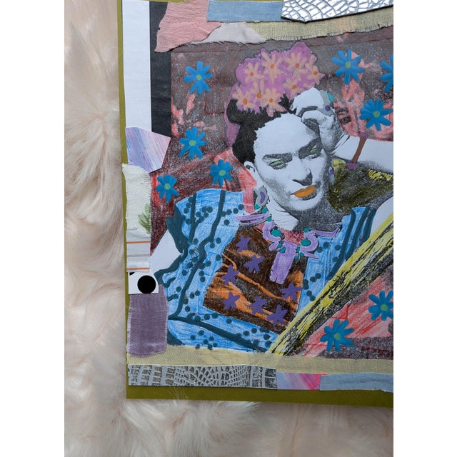 Frida Mixed Media Collage For Sale - Image 6 of 7