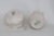 Mid 20th Century Belleek Ireland Porcelain Sugar and Creamer Pair Yellow Ribbon Pattern 4484b For Sale - Image 15 of 16