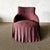 Burgundy Ella Accent Chair Slip Covered For Sale - Image 8 of 17