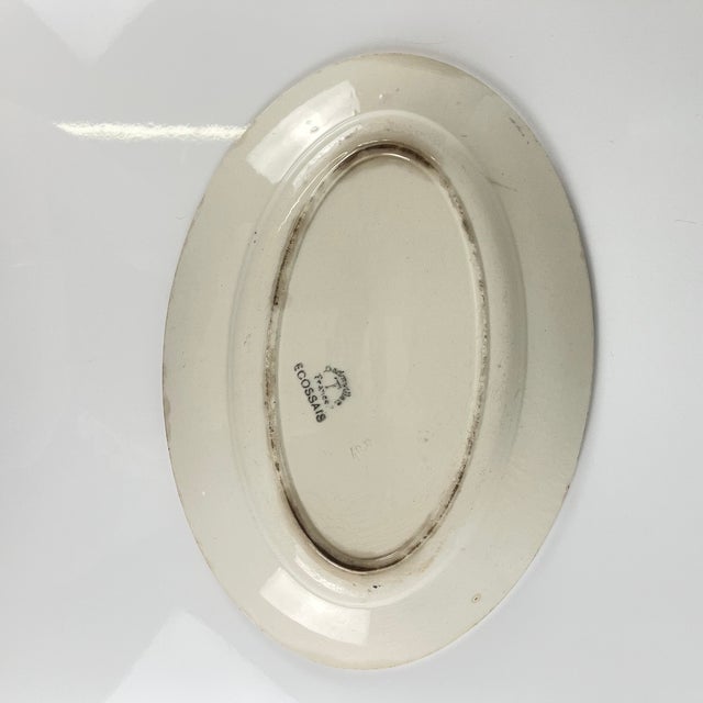 Art Deco Oval Platter from Badonviller, 1930s For Sale - Image 4 of 9