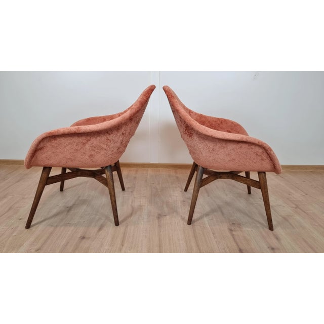 Set of Shell Armchairs by Miroslav Navratil For Sale - Image 4 of 7