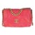 Coral Pink Tweed Quilted Medium Chanel 19 Flap Bag For Sale