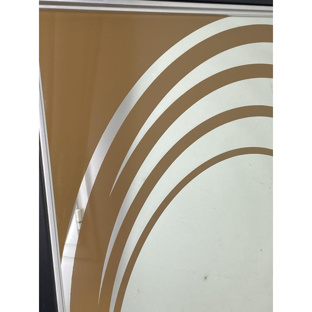 Large Op Art Mirror, England, 1970s For Sale - Image 3 of 18