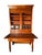 Transitional Antique Desk W/Bookcase in Solid Cherrywood Circa 1830 For Sale - Image 3 of 13
