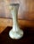 19th French Clichy Blown Glass Vase With Serrated Neck, Marbled White With Gold Inclusions For Sale - Image 6 of 11