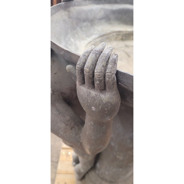 Bronze Vintage Bird Bath After Edith Barretto Stevens For Sale - Image 12 of 13