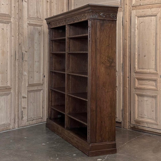 Antique Dutch Neoclassical Walnut Open Bookcase For Sale - Image 18 of 18