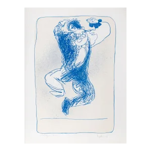 Harlequin Leaping, Juan Garcia Ripolles Lithograph, Signed and Numbered in Pencil
