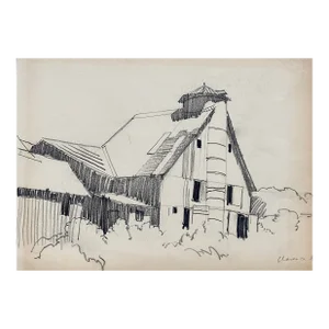 1930s Norman Kent Clarence New York Drawing