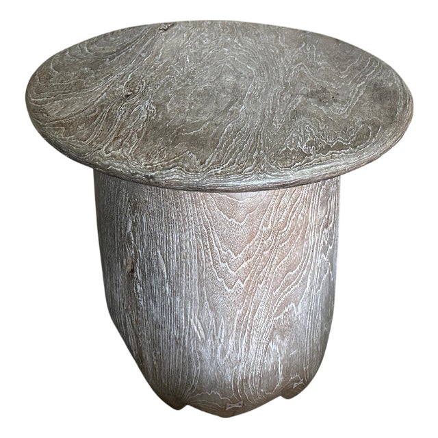 Andrianna Shamaris Unique Drum Style Round Table For Sale