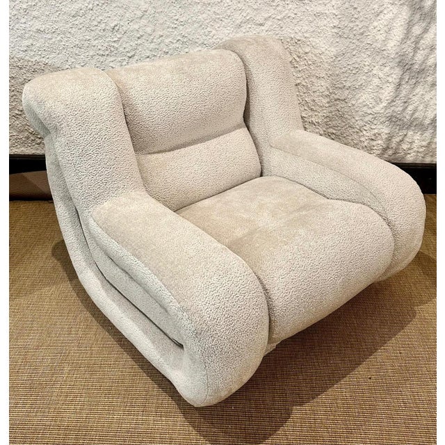 Textile Lounge Chair by Adriano Piazzesi For Sale - Image 7 of 17