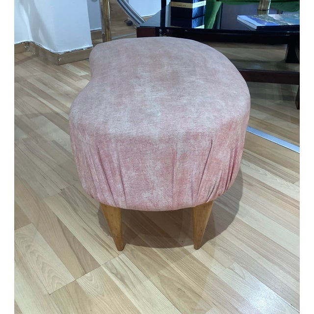 Bean-Shaped Pouf Ottoman in the style of Federico Munari, 1950s For Sale - Image 6 of 12