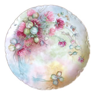 Antique French Limoges Decorative Porcelain Plate For Sale