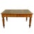 Victorian Antique English Oak & Leather Top Double-Sided Library Table Partner's Desk 1860 For Sale - Image 3 of 13