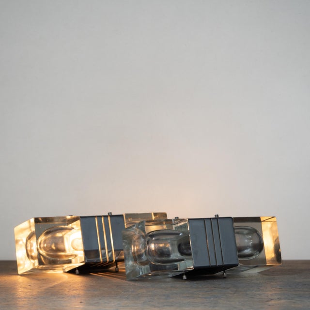 Murano Glass and Chromed Brass Wall Lights, Italy, 1970s, Set of 2 For Sale - Image 10 of 18