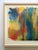 This Morris Louis rare vintage 1969 Mid Century Modernist custom framed Abstract Expressionist fine art lithograph print "...